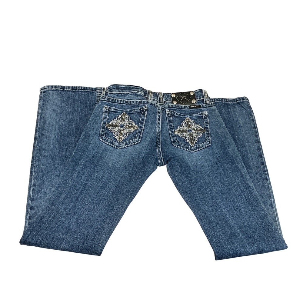 Miss Me Bootcut Jeans Size 28 – Cross Embellished Pocket